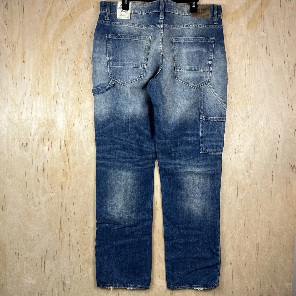 Jordan Craig Aaron Carpenter Jeans 36x34 Sand Wash Paint Splatter Distressed